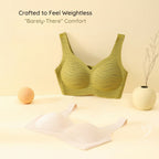 BareComfort Wireless Lounge Bra – Seamless Vest-Style Small Wave Design