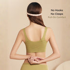 BareComfort Wireless Lounge Bra – Seamless Vest-Style Small Wave Design