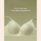 Beautifully refined Lace-Illusion Soft Mesh Wireless Bra 