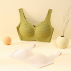 BareComfort Wireless Lounge Bra – Seamless Vest-Style Small Wave Design