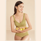 BareComfort Wireless Lounge Bra – Seamless Vest-Style Small Wave Design