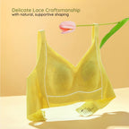 Dreamy Terraced Fields Lace Wireless Bra - Bigger Bust Fit,  Rabbit Ear Pads
