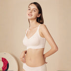 BareComfort Wireless Lounge Bra – Seamless Vest-Style Small Wave Design
