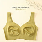 BareComfort Wireless Lounge Bra – Seamless Vest-Style Small Wave Design