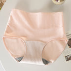 Women’s Leak-Proof Absorbent Underwear – High Waisted Postpartum Incontinence Panties in pink colour