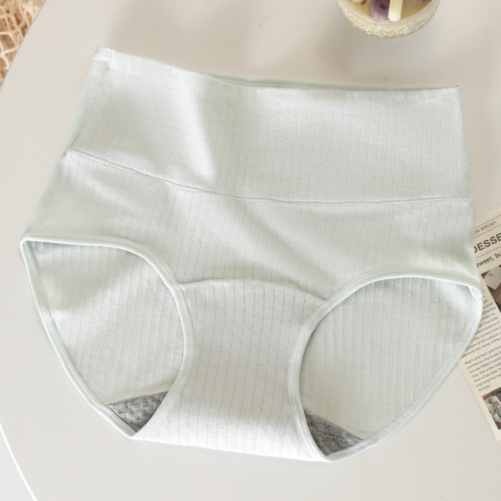 Women’s Leak-Proof Absorbent Underwear – High Waisted Postpartum Incontinence Panties in light blue colour