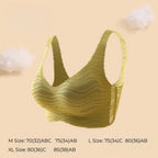 BareComfort Wireless Lounge Bra – Seamless Vest-Style Small Wave Design