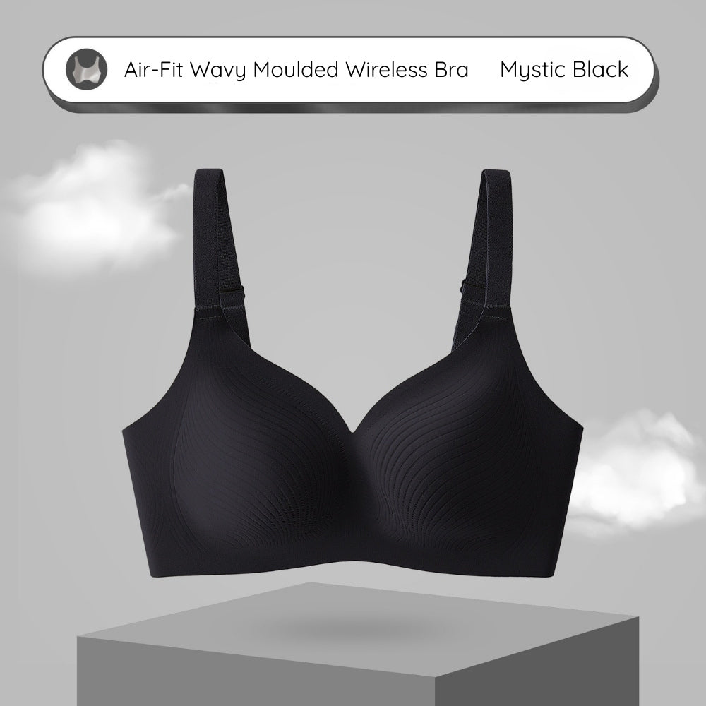 Air-Fit Wavy Moulded Wireless Bra – Minimiser for Big Bust (No Paddings)