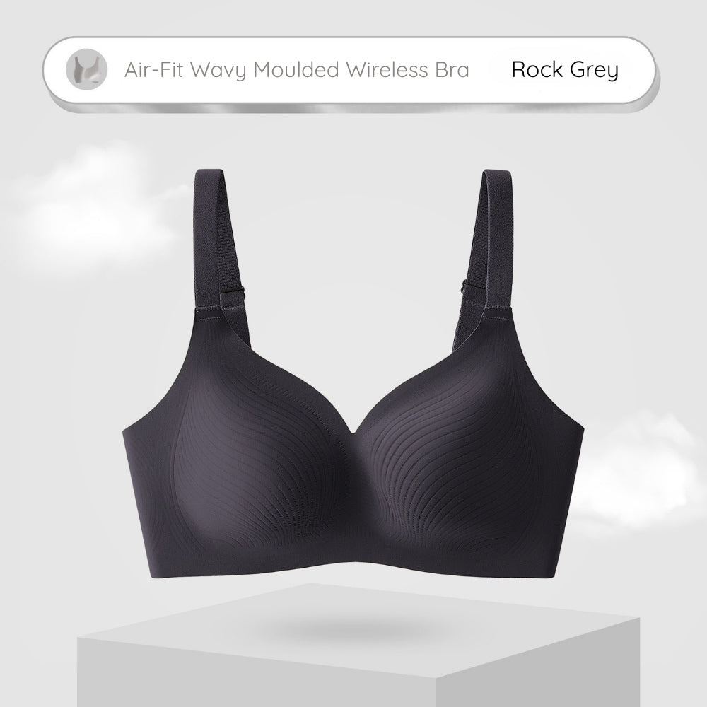 Air-Fit Wavy Moulded Wireless Bra – Minimiser for Big Bust (No Paddings)