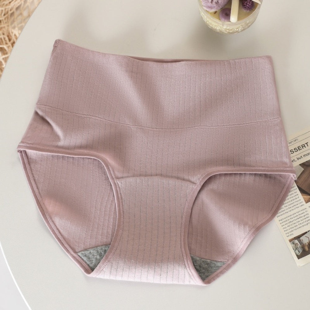 Women’s Leak-Proof Absorbent Underwear – High Waisted Postpartum Incontinence Panties in purple colour