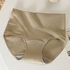 Women’s Leak-Proof Absorbent Underwear – High Waisted Postpartum Incontinence Panties in dark green colour
