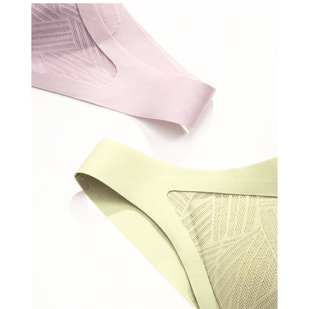 Blese up to the elastic wide non adjustable (fixes) shoulder straps of Blessie Lace-Illusion Soft Mesh Wireless Bra