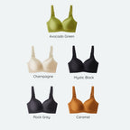 Air-Fit Wavy Moulded Wireless Bra – Minimiser for Big Bust (No Paddings)