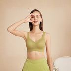 BareComfort Wireless Lounge Bra – Seamless Vest-Style Small Wave Design