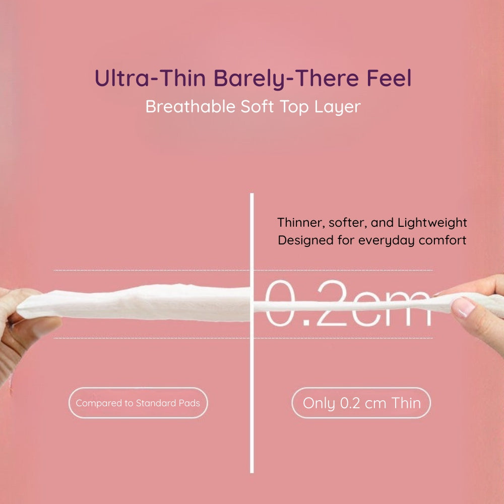 Ultra-thin soft top layer of Minimalist Sanitary Pad, only 0.2cm thin