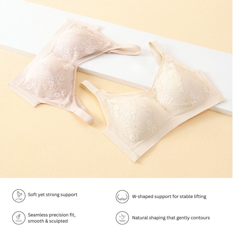 Angel Lace Minimiser Shaping Bra -  Bigger Bust Fit & Full Coverage