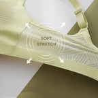 Soft stretch fabric of Lace-Illusion Soft Mesh Wireless Bra