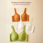 Air-Fit Wavy Moulded Wireless Bra – Minimiser for Big Bust (No Paddings)