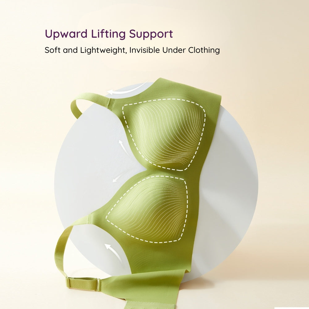 Air-Fit Wavy Moulded Wireless Bra – Minimiser for Big Bust (No Paddings)