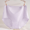 Embossed Bear High Waist Brief-  Extended Size Pure Cotton Antibacterial