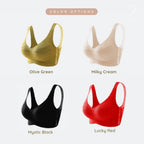 BareComfort Wireless Lounge Bra – Seamless Vest-Style Small Wave Design