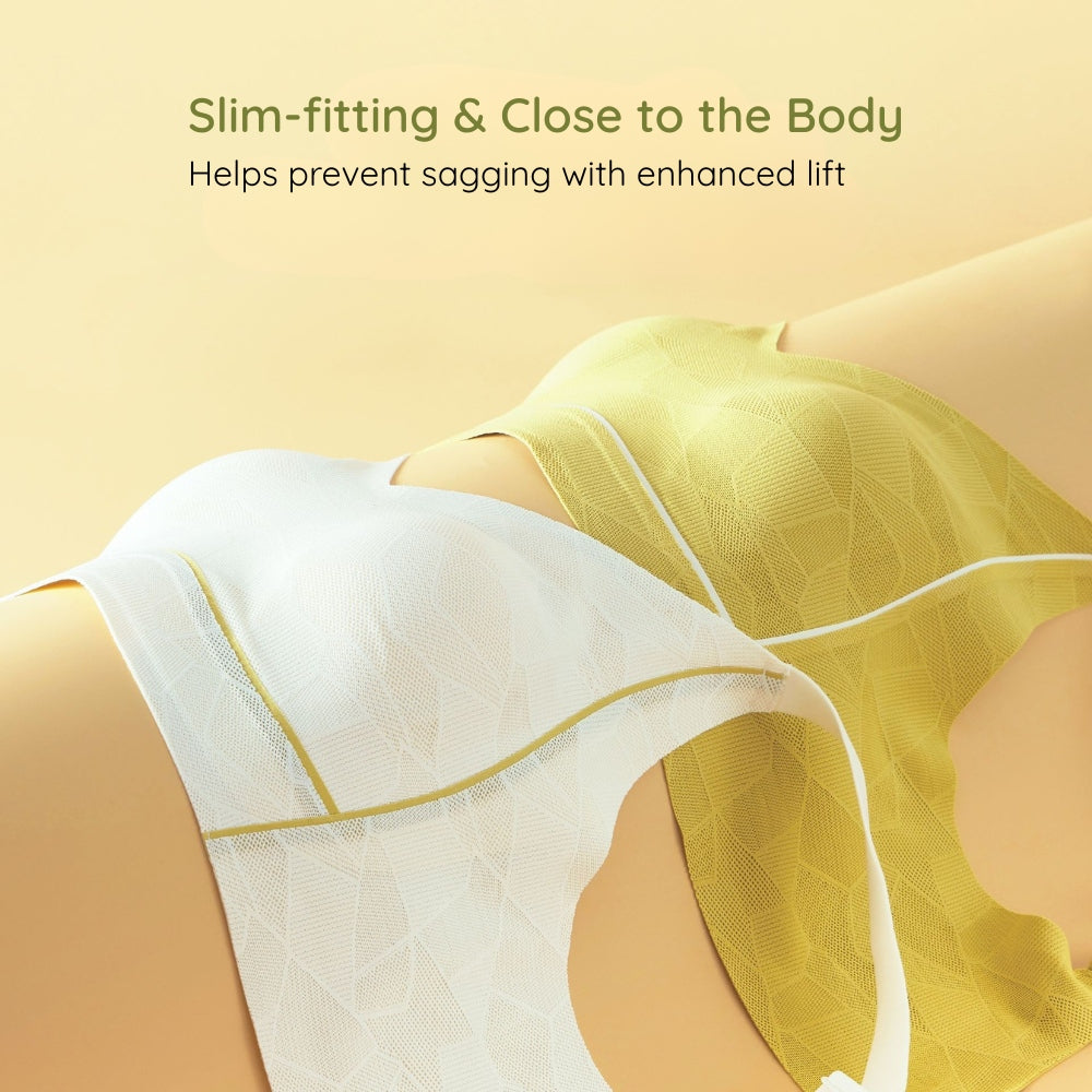 Dreamy Terraced Fields Lace Wireless Bra - Bigger Bust Fit,  Rabbit Ear Pads