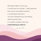 Thoughts on linguriesm a little blessing for women from our 'Blessie' store