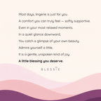 Thoughts on linguriesm a little blessing for women from our 'Blessie' store